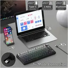 Купити Клавіатура Attack Shark X85PRO RGB Wireless Moonlit Night (X85PROMN_AS) - фото 7