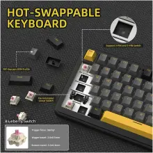 Купити Клавіатура Attack Shark X85PRO RGB Wireless Star Black (X85PROSB_AS) - фото 4