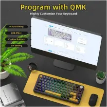 Купити Клавіатура Attack Shark X85PRO RGB Wireless Star Black (X85PROSB_AS) - фото 7