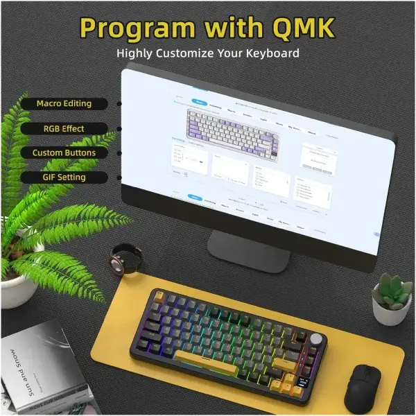 Купити Клавіатура Attack Shark X85PRO RGB Wireless Star Black (X85PROSB_AS) - фото 7