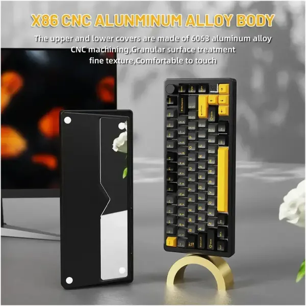 Купити Клавіатура Attack Shark X86 RGB Wireless Matcha Switch Star Black (X86SB_AS) - фото 5