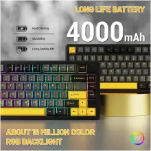 Купити Клавіатура Attack Shark X86 RGB Wireless Matcha Switch Star Black (X86SB_AS) - фото 8