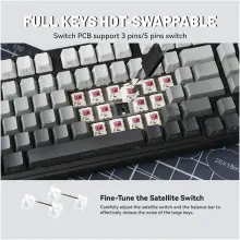 Купити Клавіатура Attack Shark X98 RGB Wireless Moonlight Night (X98ML_AS) - фото 3