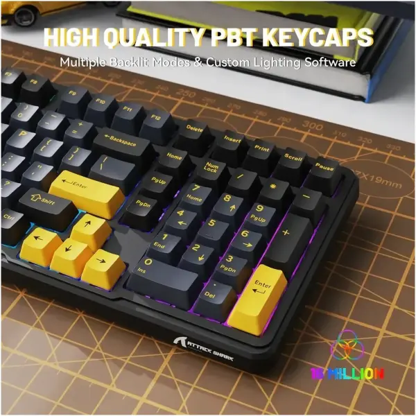 Купити Клавіатура Attack Shark X98 RGB Wireless Star Black (X98SB_AS) - фото 3