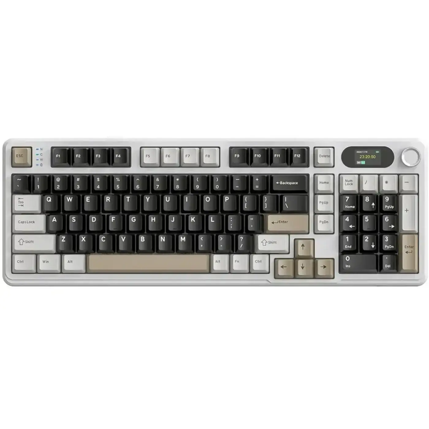 Купити Клавіатура Attack Shark X98 Pro RGB Wireless TFT Cheese white (X98PROCW_AS) - фото 1