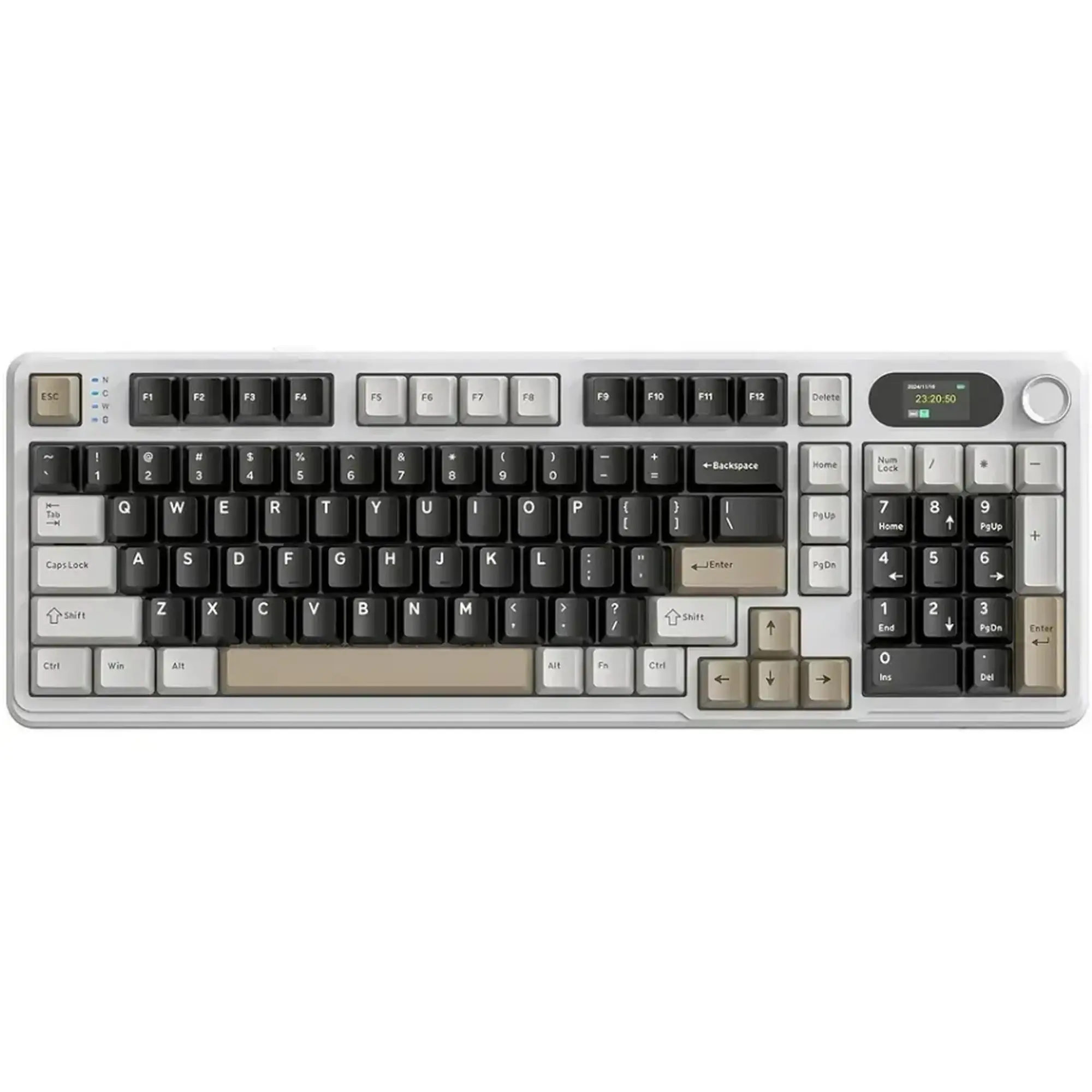 Купити Клавіатура Attack Shark X98 Pro RGB Wireless TFT Cheese white (X98PROCW_AS) - фото 1