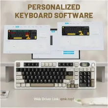Купити Клавіатура Attack Shark X98 Pro RGB Wireless TFT Cheese white (X98PROCW_AS) - фото 7