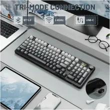 Купити Клавіатура Attack Shark X98 Pro RGB Wireless TFT Moonlit Night (X98PROMN_AS) - фото 2