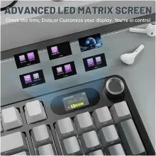 Купити Клавіатура Attack Shark X98 Pro RGB Wireless TFT Moonlit Night (X98PROMN_AS) - фото 3