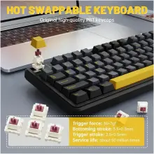 Купити Клавіатура Attack Shark X98 Pro RGB Wireless TFT Star Black (X98PROSB_AS) - фото 3