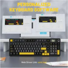 Купити Клавіатура Attack Shark X98 Pro RGB Wireless TFT Star Black (X98PROSB_AS) - фото 8