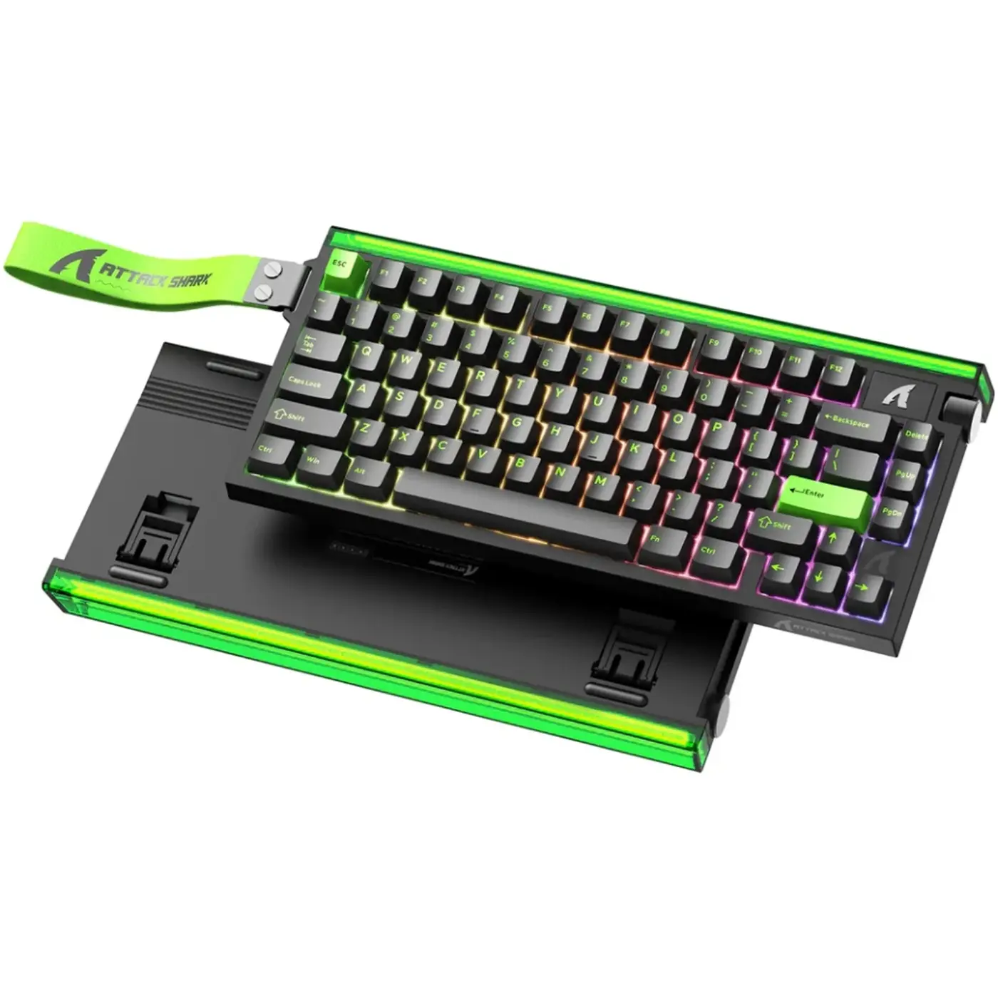 Купити Клавіатура Attack Shark R85 HE RGB USB-C Magnetic Switch Green (R85HEGRN_AS) - фото 2