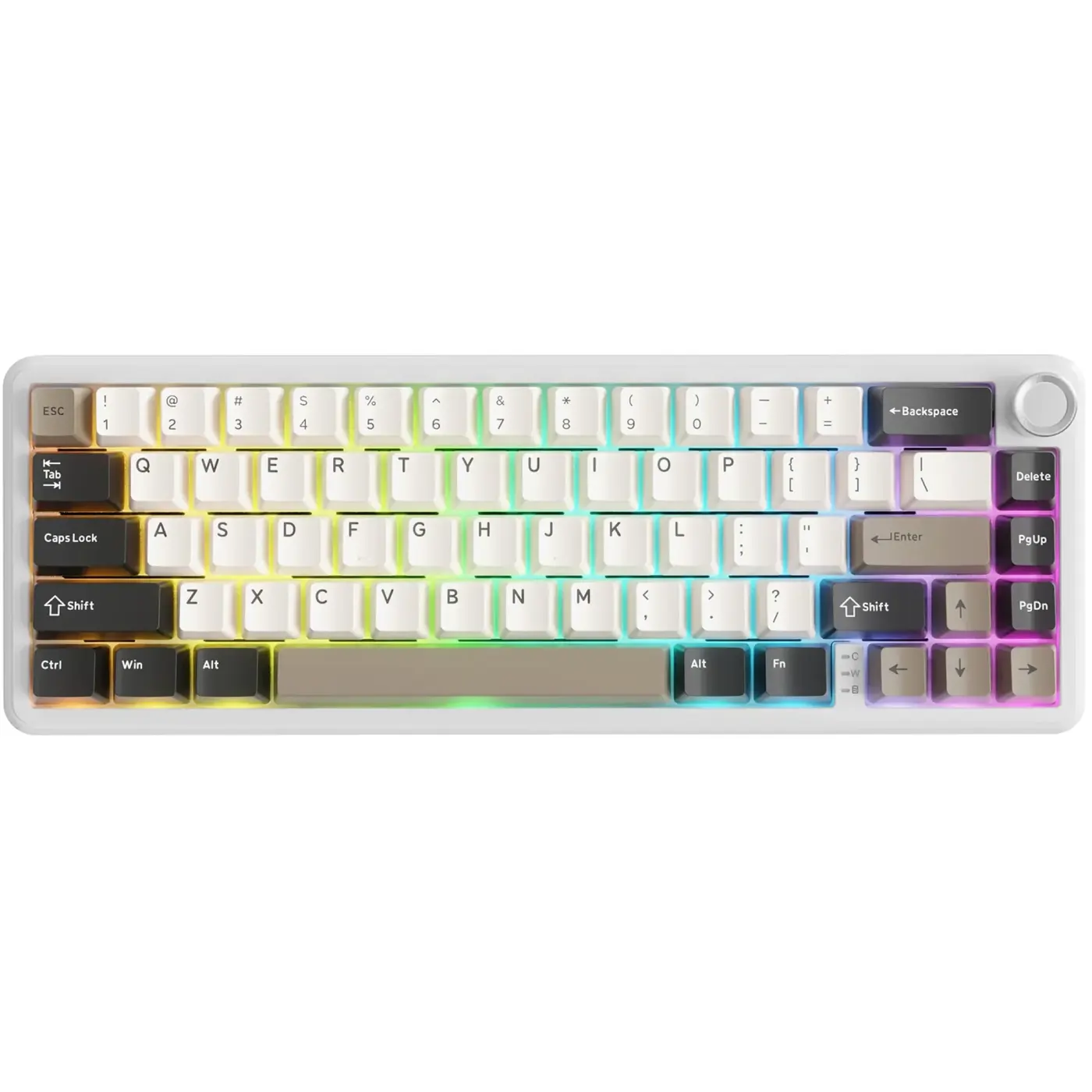 Купити Клавіатура Attack Shark X66 RGB Wireless Cheese White (X66CW_AS) - фото 1