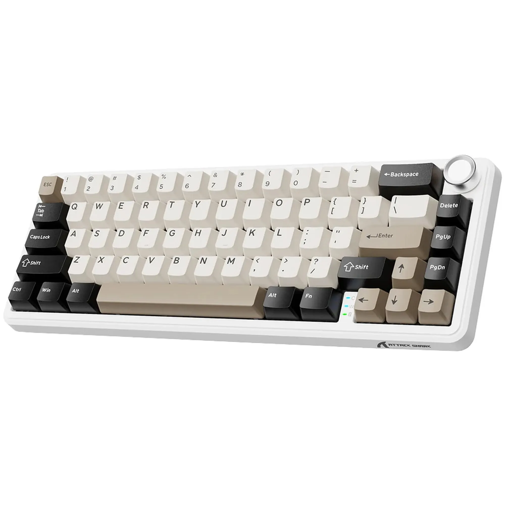 Купити Клавіатура Attack Shark X66 RGB Wireless Cheese White (X66CW_AS) - фото 3