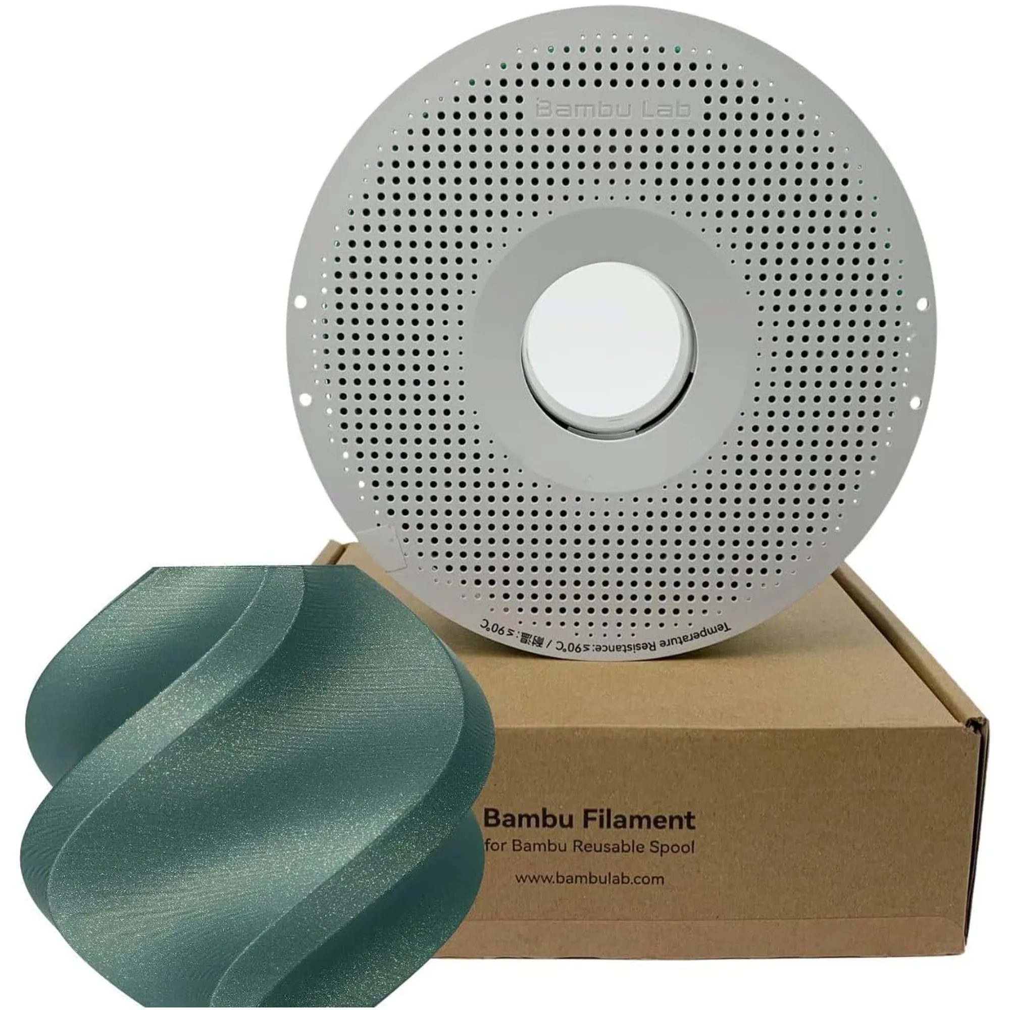 Купити PLA Galaxy Filament (пластик) для 3D принтера Bambu Lab 1кг, 1.75мм, зелений (A15-G0-1.75-1000-SPL) - фото 2