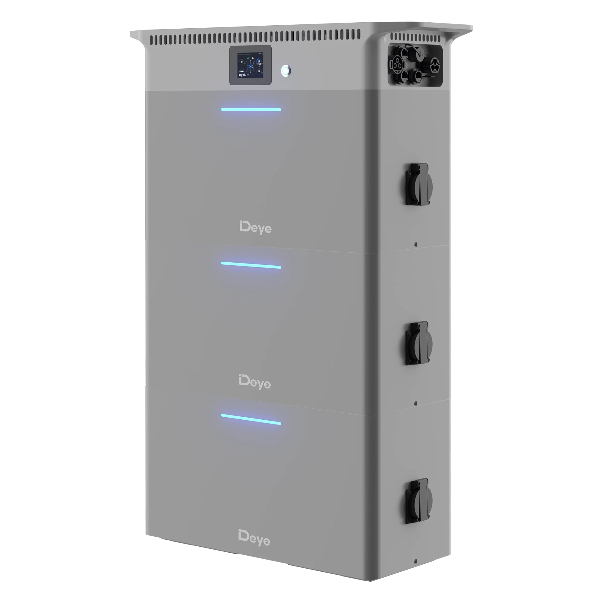 Купити Зарядна станція DEYE SUN-BK250 2500W 7.5kWh LiFePO4 51.2V 4 MPPT 220/230V Однофазна (SUN-BK250-7.5KWH-EU-AM4-18L) - фото 2