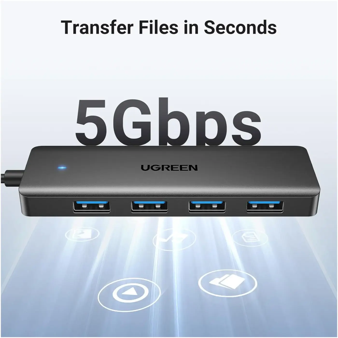 Купити USB-хаб UGREEN CM219 4-in-1 USB-A Hub (UGR-35574) - фото 3