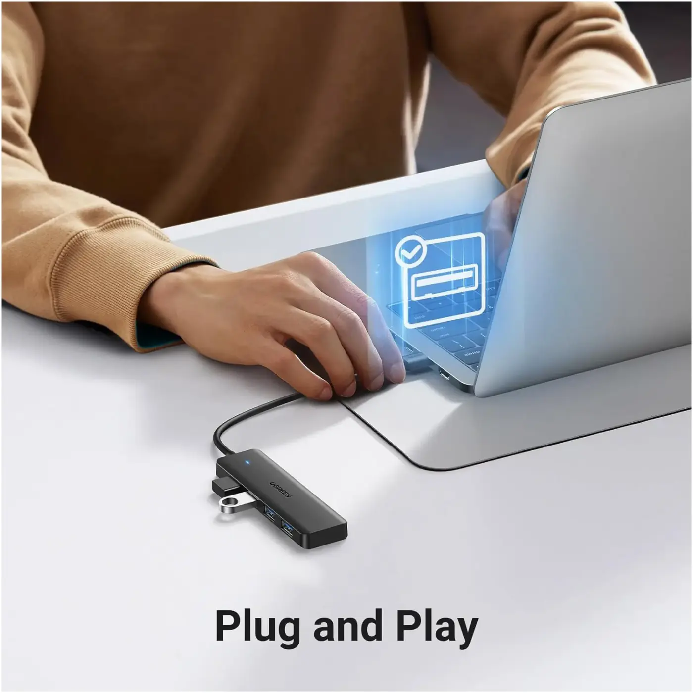 Купити USB-хаб UGREEN CM219 4-in-1 USB-A Hub (UGR-35574) - фото 4