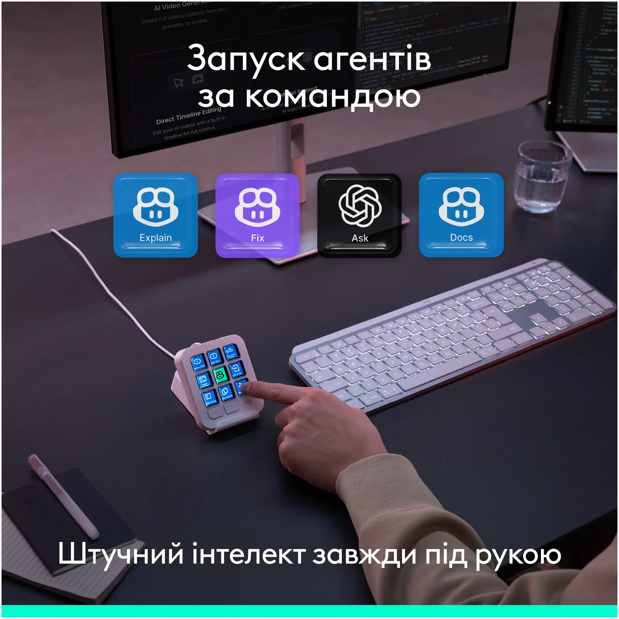 Купить Программируемая консоль Logitech MX Keypad USB Pale Grey (920-013892) - фото 9