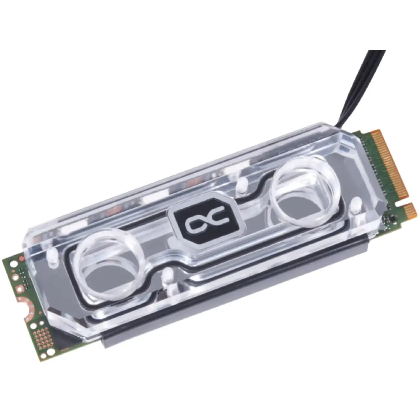 Купити Водоблок Alphacool HDX Apex Acrylic aRGB M.2 2280 SSD Cooler (11969) - фото 1