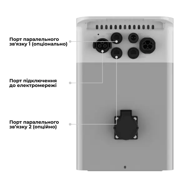 Купить Зарядная станция DEYE SUN-BK250 2.5kW 2.56kWh LiFePO4 51.2V 2 MPPT 220/230V Однофазная (SUN-BK250-2.56KWH-EU-AM2-32L) - фото 5