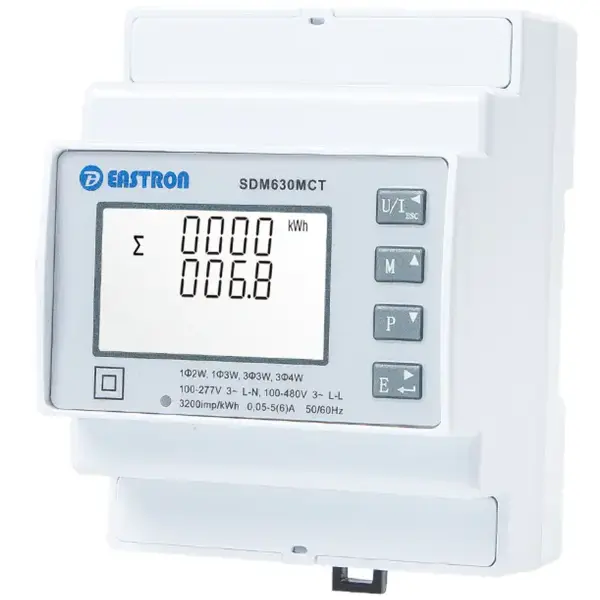 Купити Лічильник електроенергії DEYE Eastron SDM630MCT-ETL 3-фазний, RS485 Modbus (SDM630MCT-ETL) - фото 3