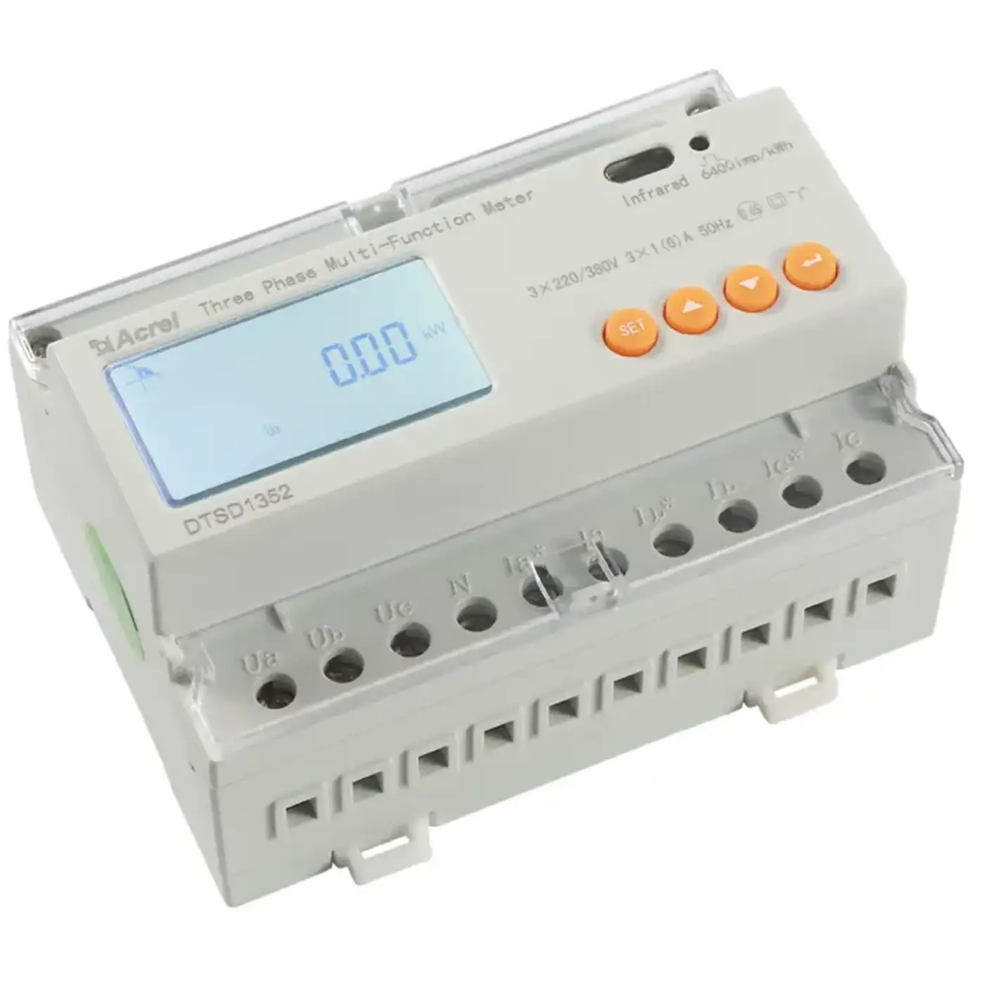 Купити Лічильник електроенергії SOLIS Acrel DTSD1352-EXT 3-фазний, RS485 Modbus, 3×CT 150A (DTSD1352-EXT) - фото 3