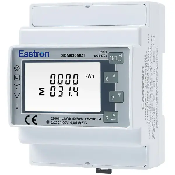 Купити Лічильник електроенергії DEYE Eastron SDM630MCT 3-фазний, RS485 Modbus, 3хCT 120A/40mA (SDM630MCT-Eastron) - фото 2