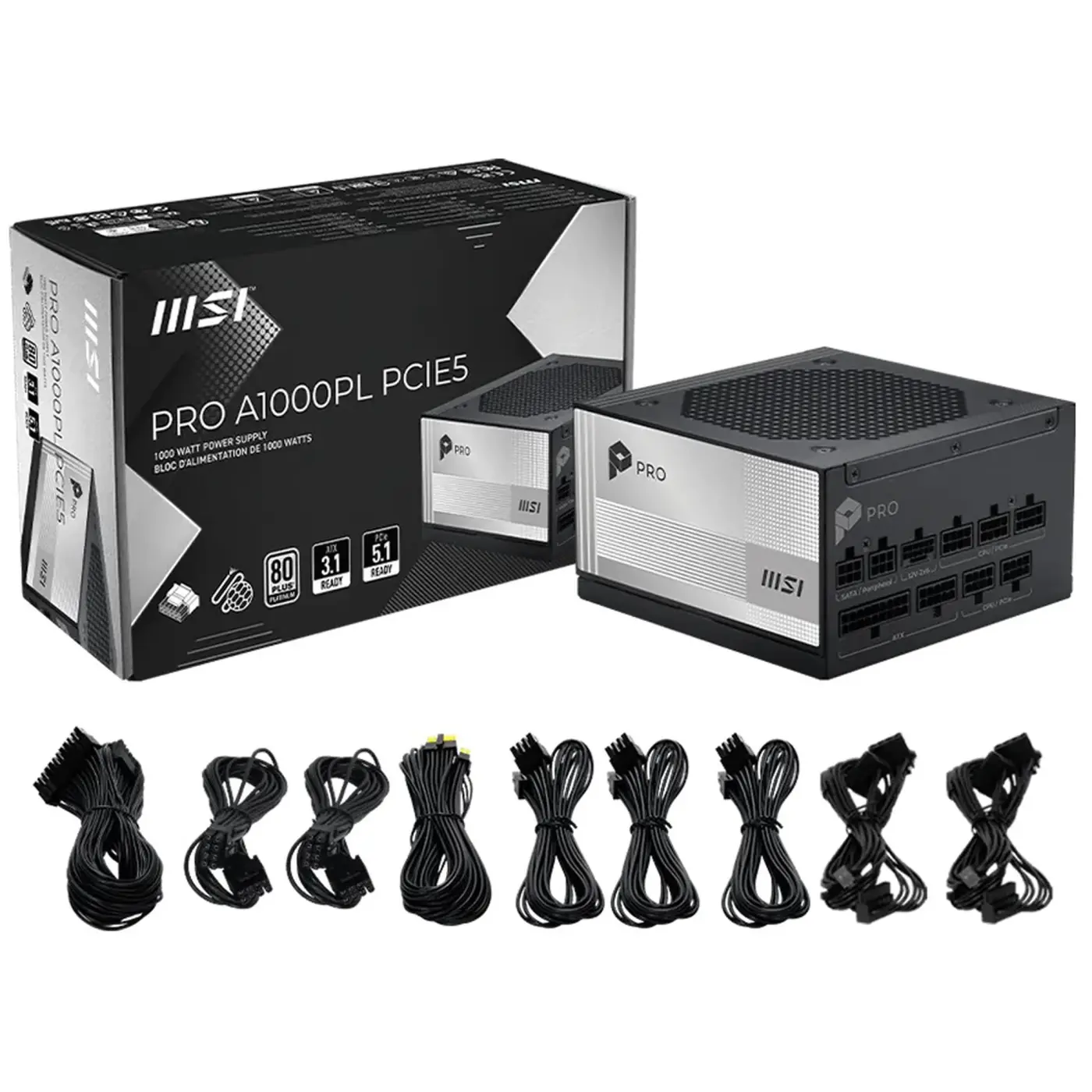 Купить Блок питания MSI PRO A1000PL PCIE5 - фото 5