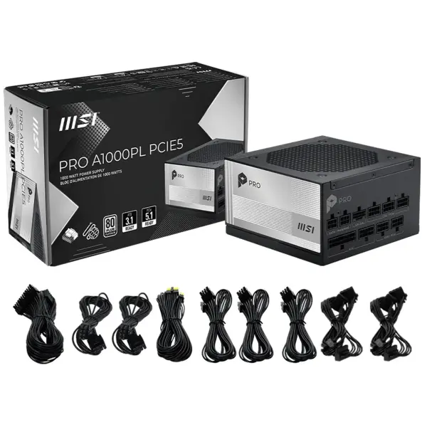 Купить Блок питания MSI PRO A1000PL PCIE5 - фото 5