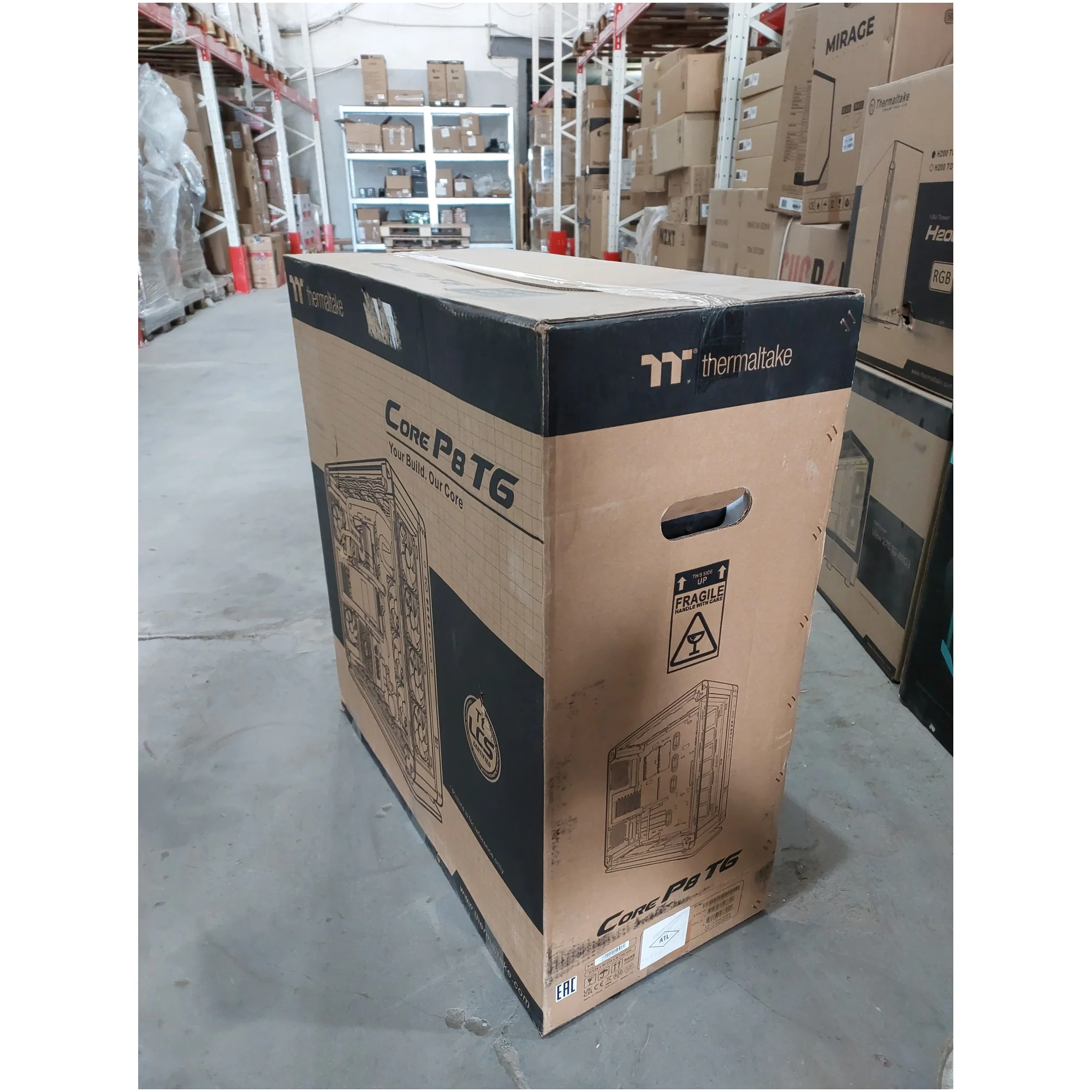 Купити Уцінка Корпус Thermaltake Core P8 TG Black (CA1Q200M1WN00PG000172) - фото 11