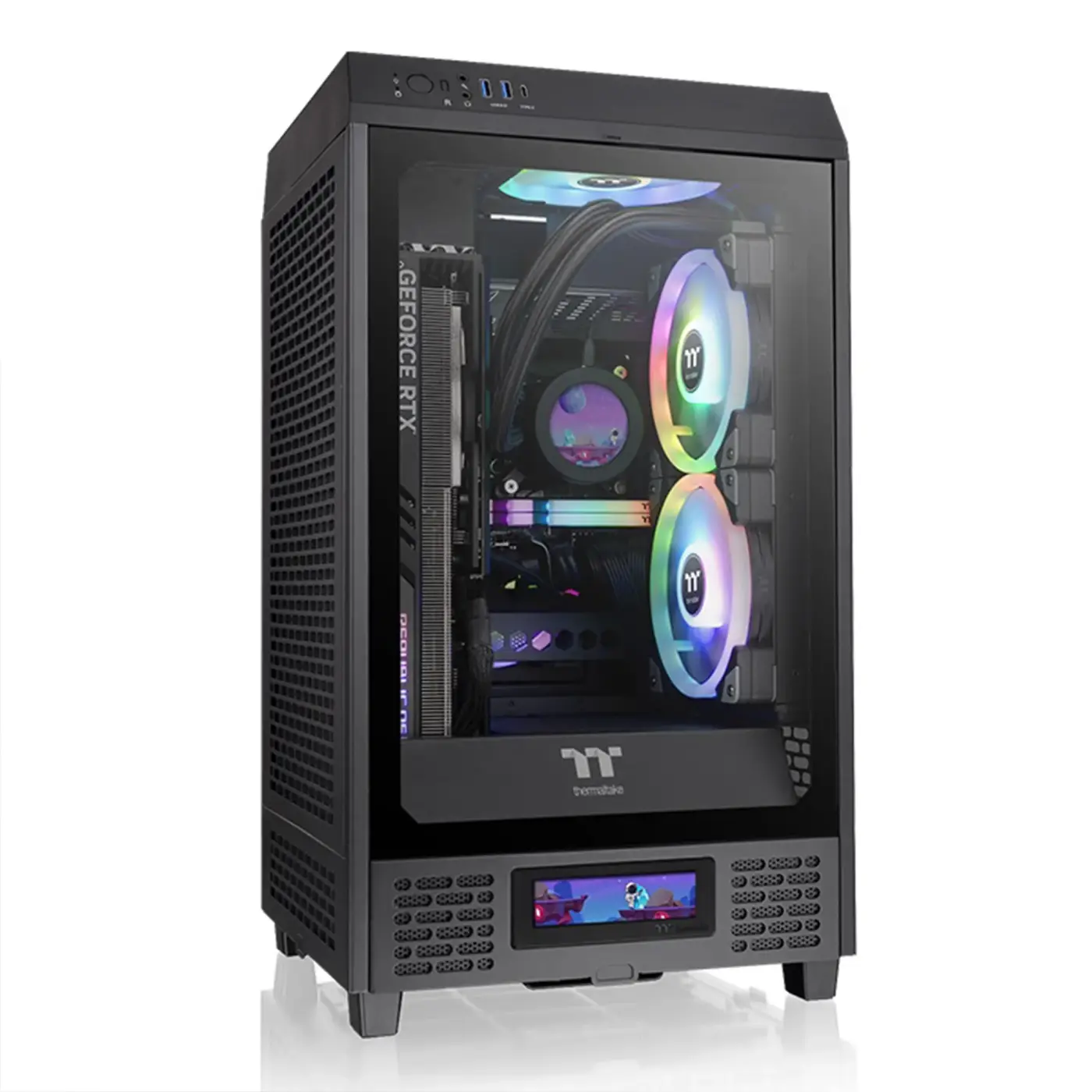 Купить Уценка Корпус Thermaltake The Tower 200 Black (CA1X900S1WN00PL000004) - фото 1