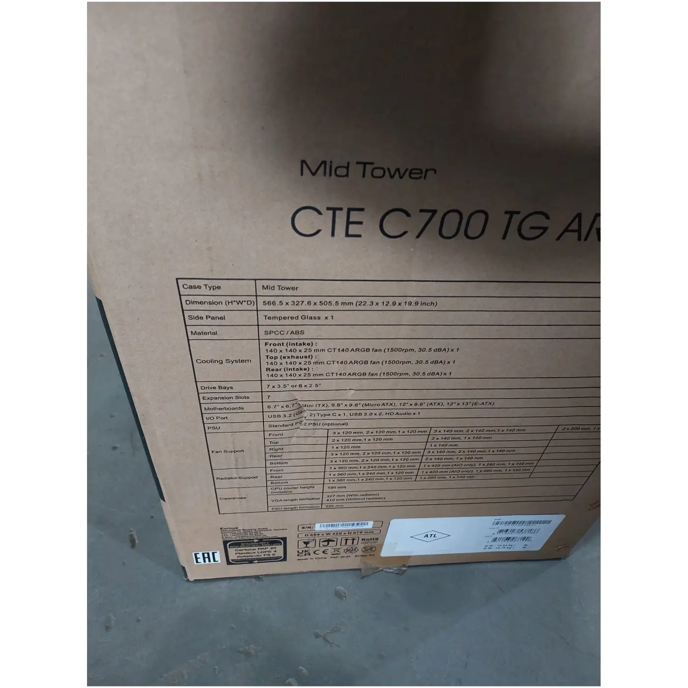 Купить Уценка Корпус Thermaltake CTE C700 TG ARGB Black (CA-1X7-00F1WN-01PF001328) - фото 9