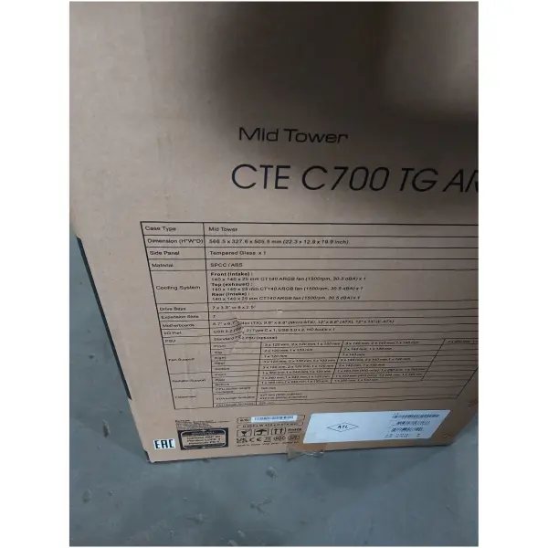 Купить Уценка Корпус Thermaltake CTE C700 TG ARGB Black (CA-1X7-00F1WN-01PF001328) - фото 9