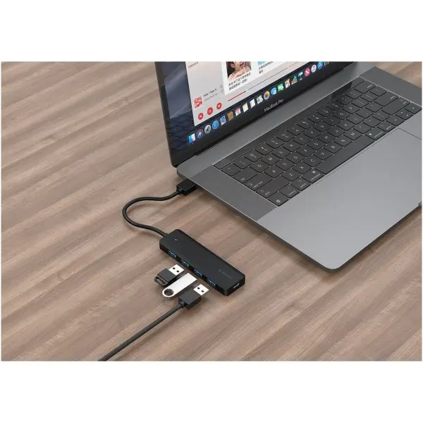 Купить Концентратор Gembird 4 ports USB 3.1,USB-A, USB-C PD (UHB-U3P4P-02) - фото 3