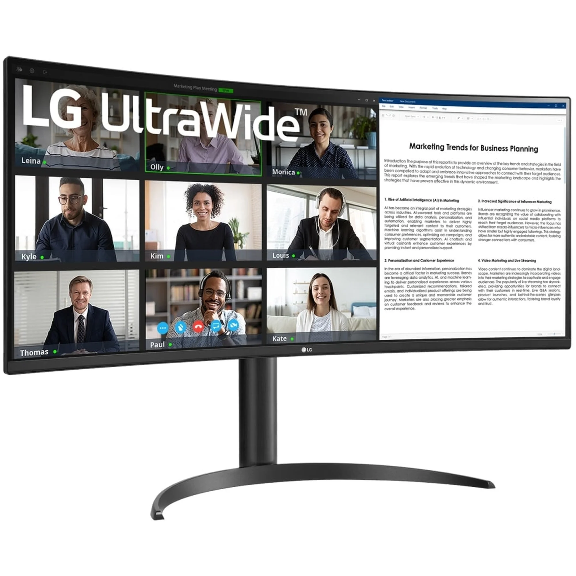 Купить Монитор 34" LG 34WR55QK-B (34WR55QK-B.ADRZ) - фото 2