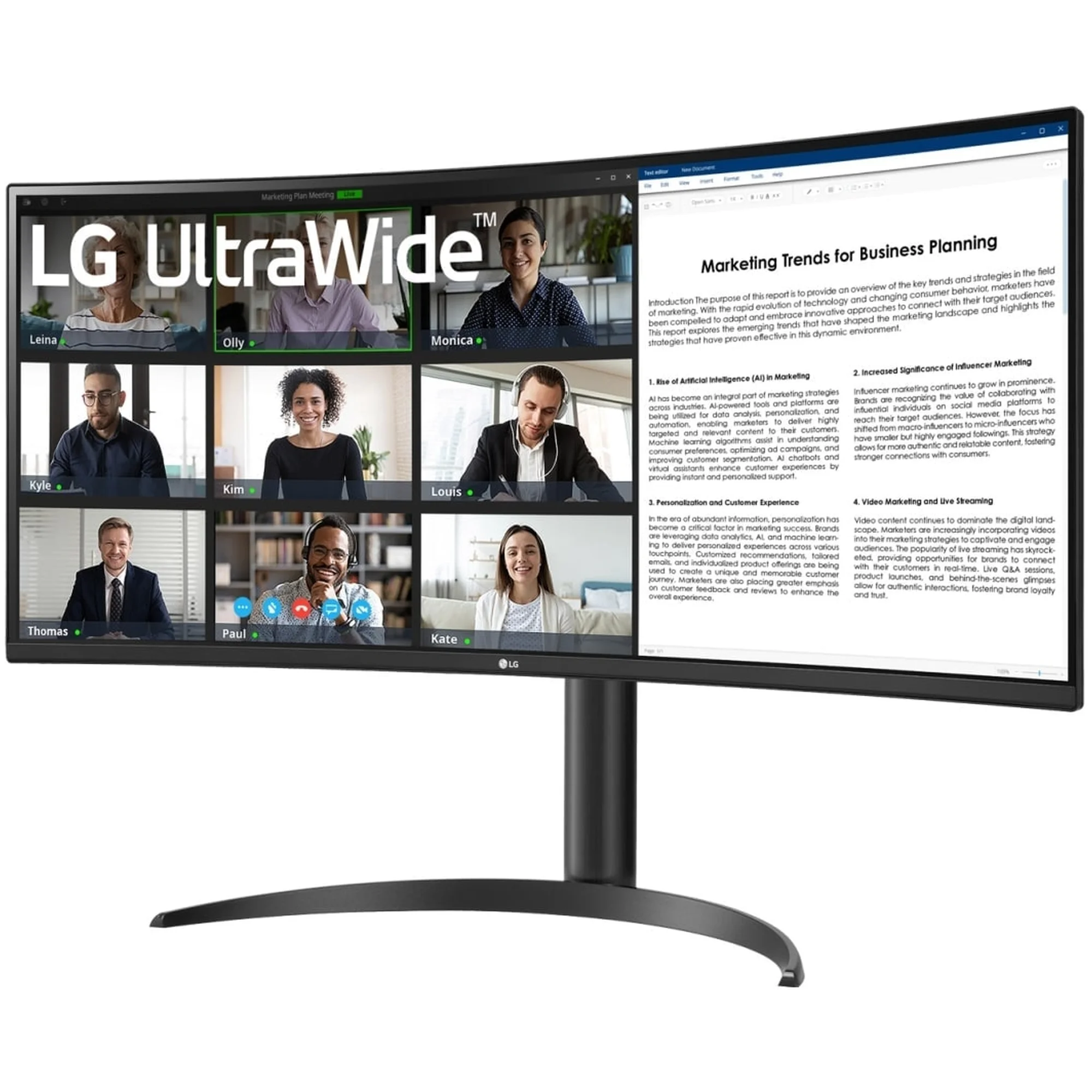 Купить Монитор 34" LG 34WR55QK-B (34WR55QK-B.ADRZ) - фото 4