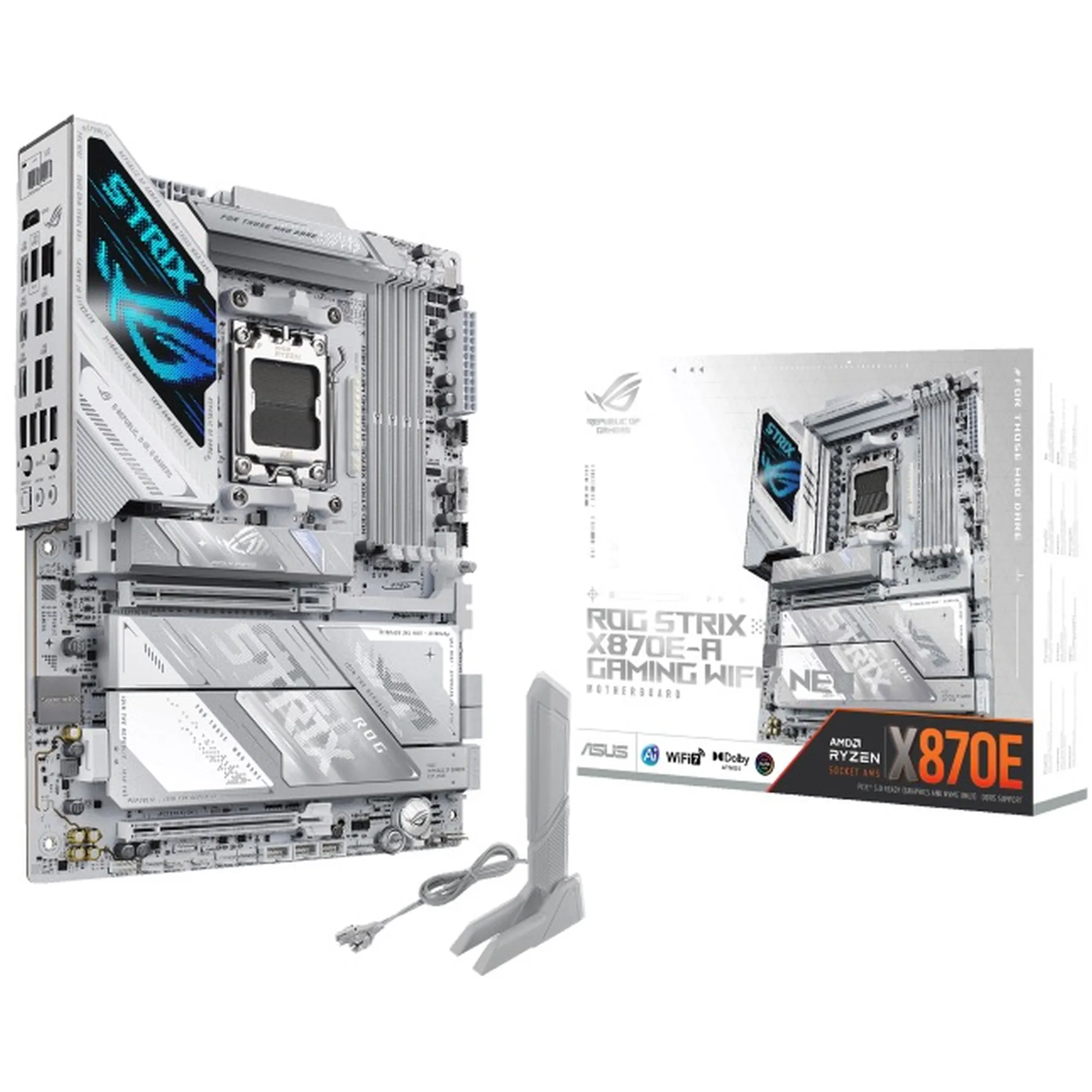 Купить Материнская плата ASUS ROG STRIX X870E-A GAMING NEO (sAM5, AMD X870E, DDR5, ATX) - фото 1