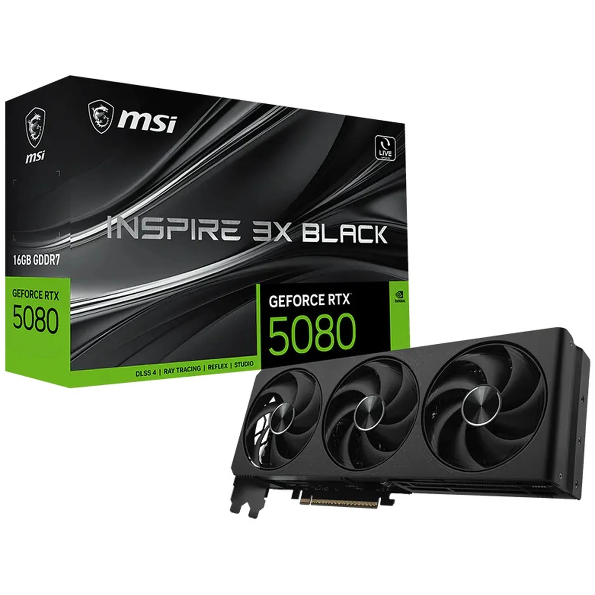 Купить Видеокарта MSI Nvidia GeForce RTX 5080 16G INSPIRE 3X BLACK - фото 7