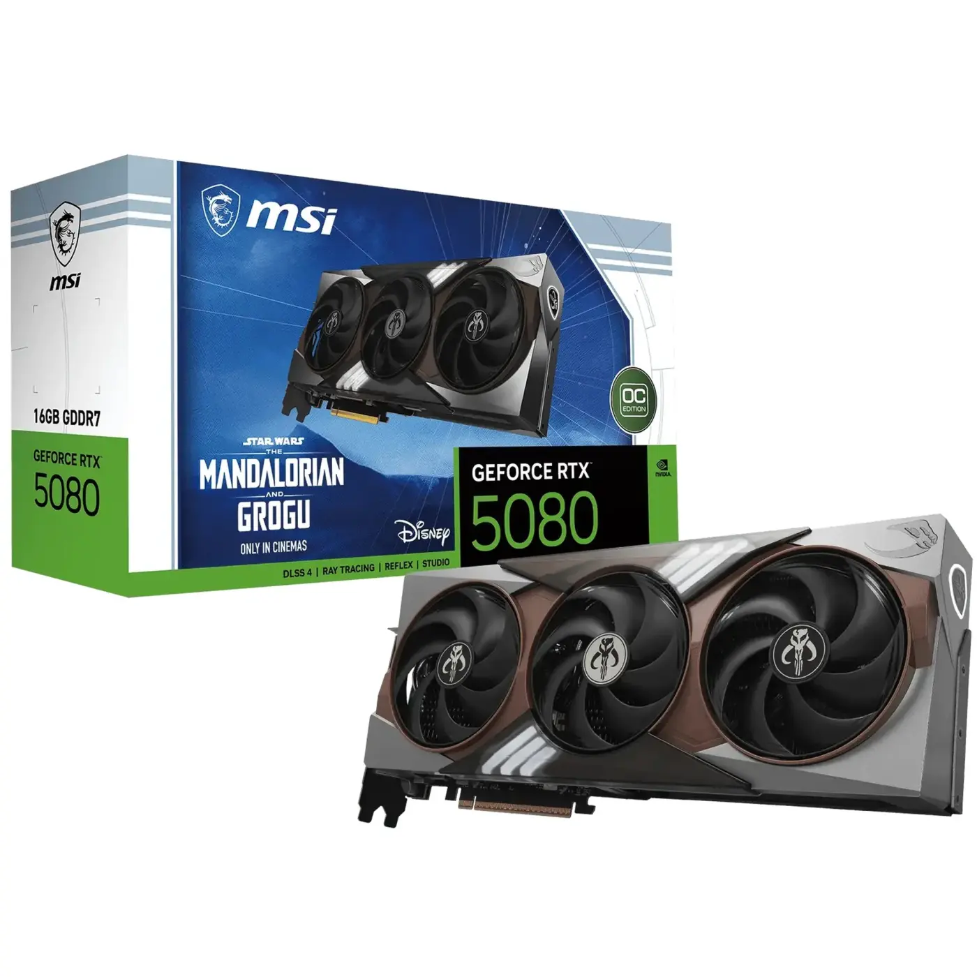 Купить Видеокарта MSI Nvidia GeForce RTX 5080 16G THE MANDALORIAN AND GROGU EDITION OC (G5080-16MGEC) - фото 6