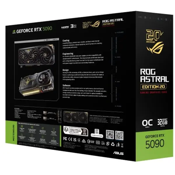 Купить Видеокарта ASUS Nvidia GeForce RTX 5090 ROG ASTRAL EDITION 20 32GB GDDR7 (ROG-ASTRAL-RTX5090-P32G-EDITION20) - фото 17
