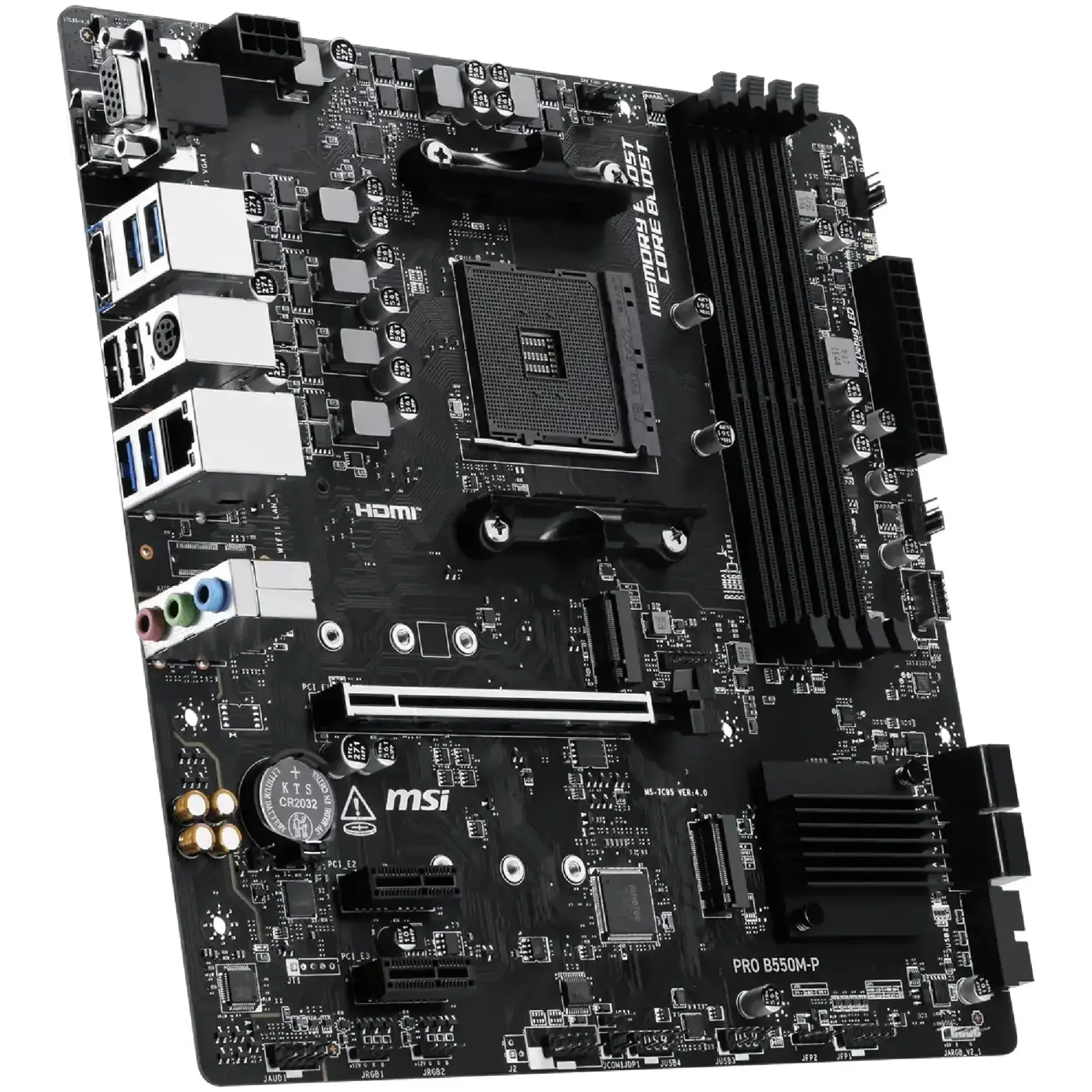 Купити Материнська плата MSI PRO B550M-P (sAM4, AMD B550, DDR4, mATX) - фото 3