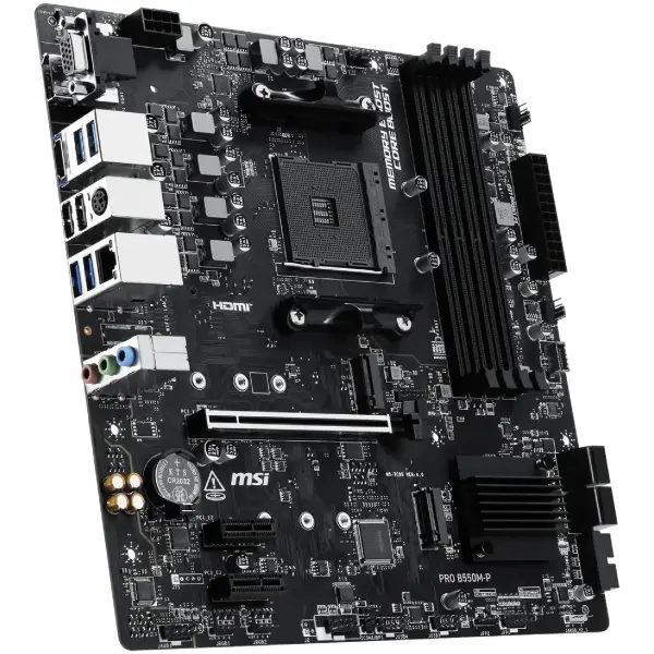 Купити Материнська плата MSI PRO B550M-P (sAM4, AMD B550, DDR4, mATX) - фото 3