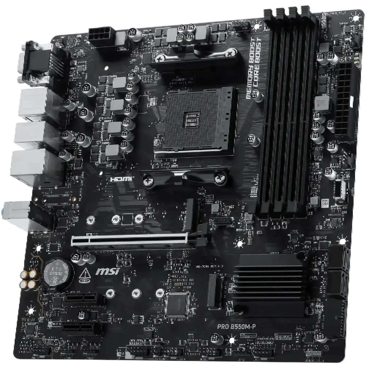 Купити Материнська плата MSI PRO B550M-P (sAM4, AMD B550, DDR4, mATX) - фото 4