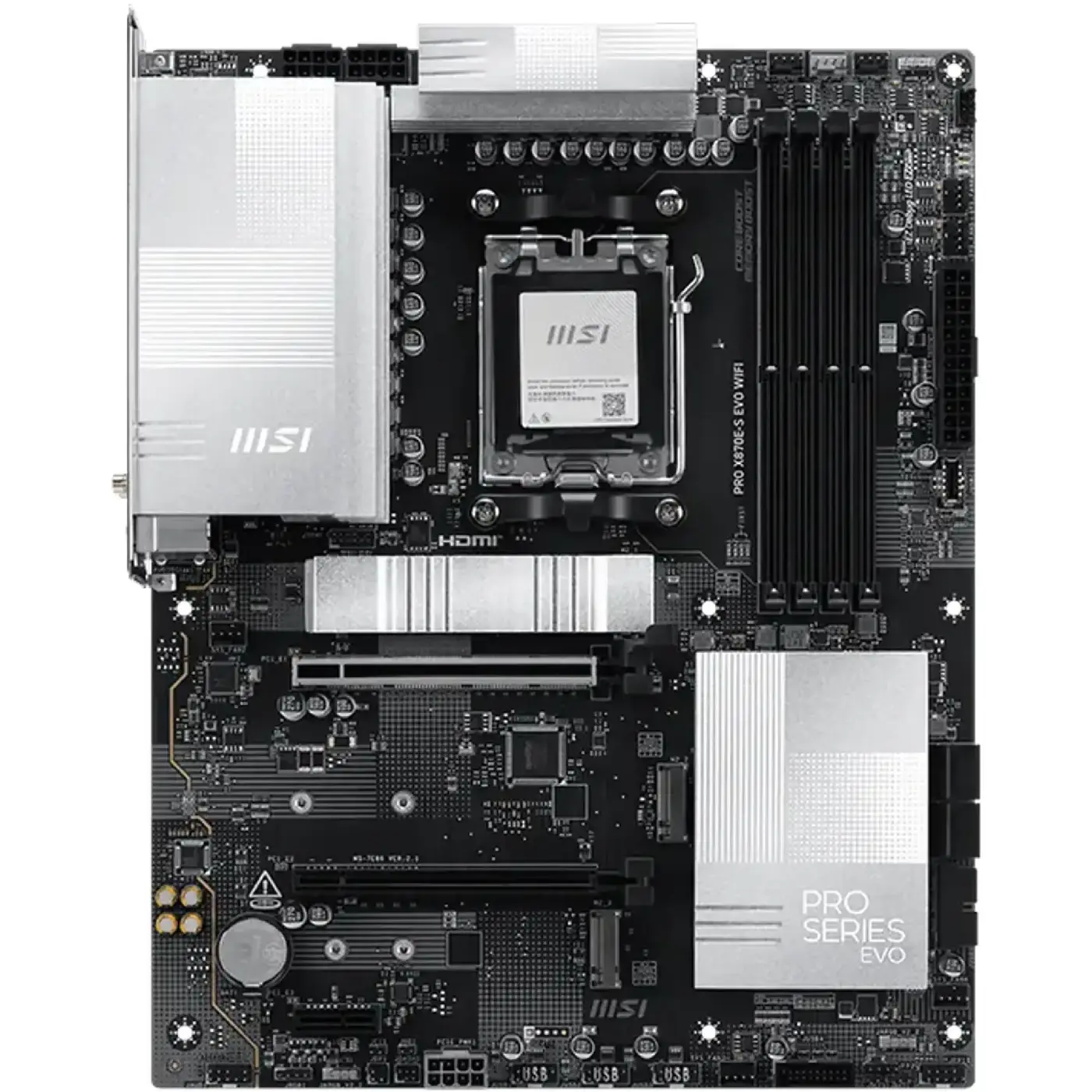 Купить Материнская плата MSI PRO X870E-S EVO WIFI (sAM5, AMD X870E, DDR5, ATX) - фото 2