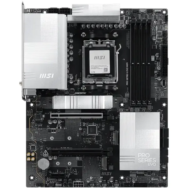 Купить Материнская плата MSI PRO X870E-S EVO WIFI (sAM5, AMD X870E, DDR5, ATX) - фото 2