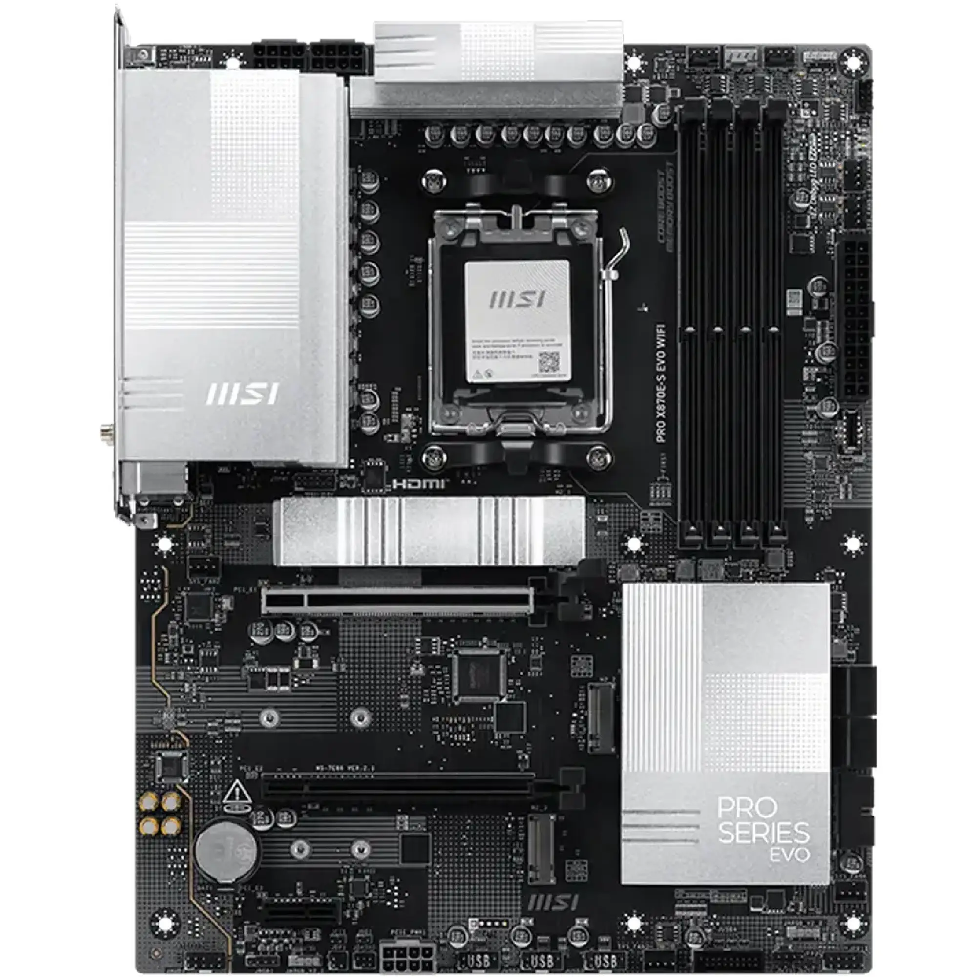 Купить Материнская плата MSI PRO X870E-S EVO WIFI (sAM5, AMD X870E, DDR5, ATX) - фото 2