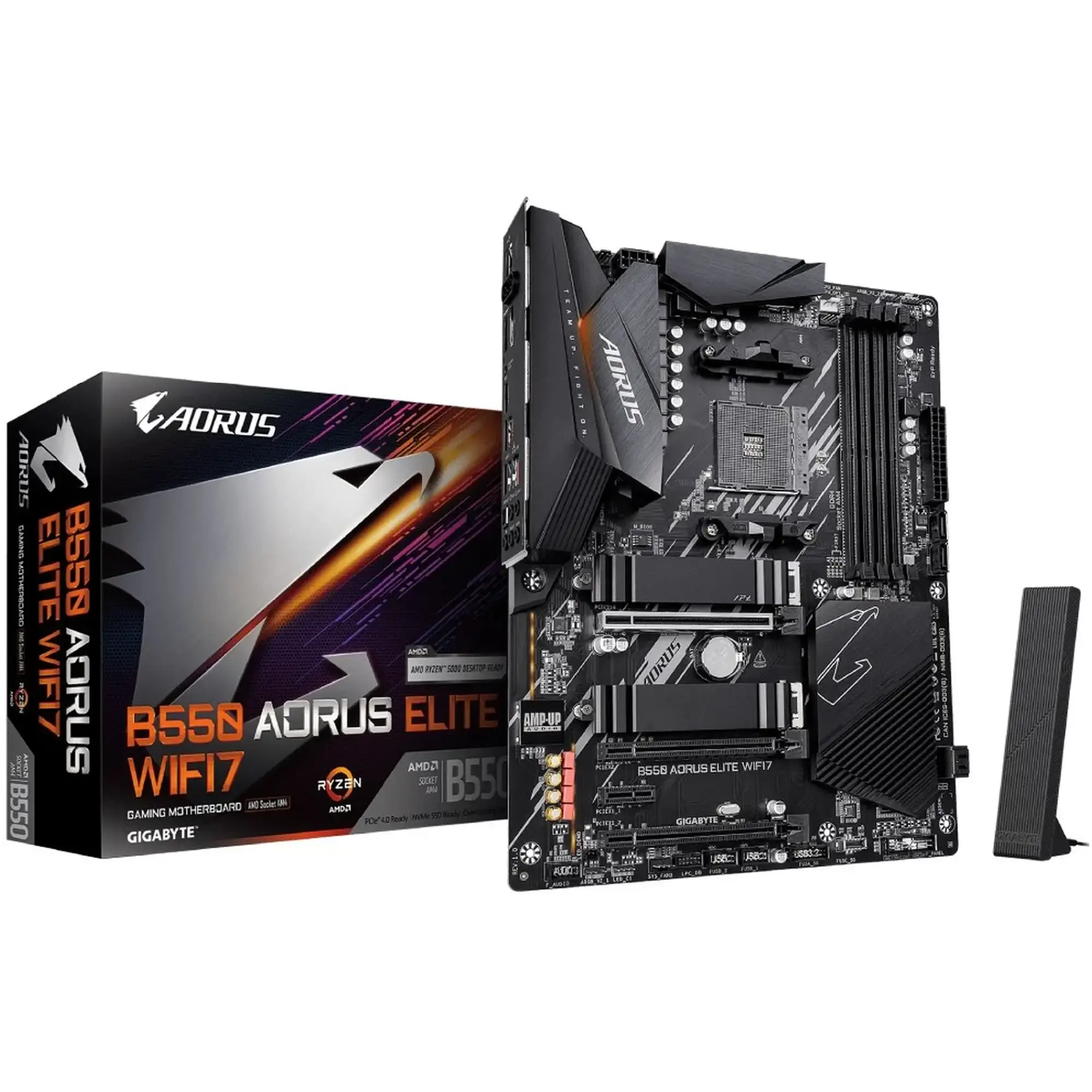 Купить Материнская плата GIGABYTE B550 AORUS ELITE WIFI7 (sAM4, AMD B550, DDR4, ATX) - фото 1