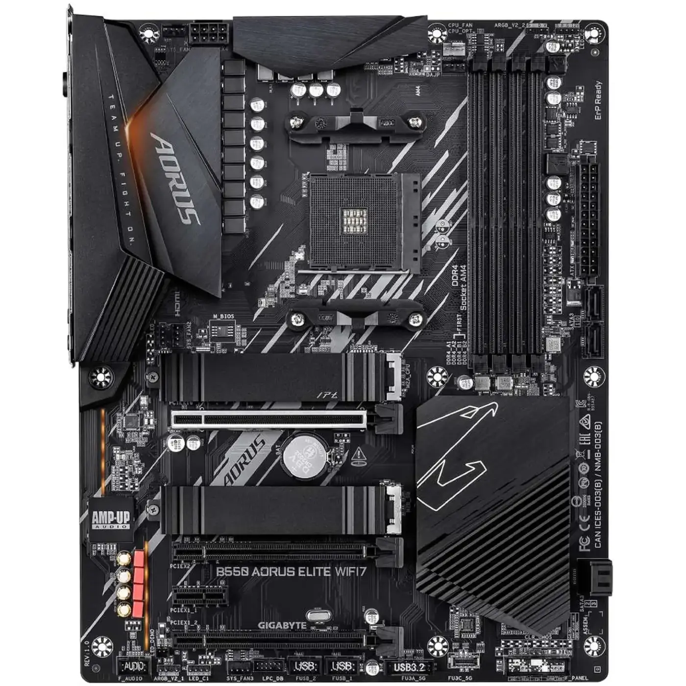 Купить Материнская плата GIGABYTE B550 AORUS ELITE WIFI7 (sAM4, AMD B550, DDR4, ATX) - фото 2