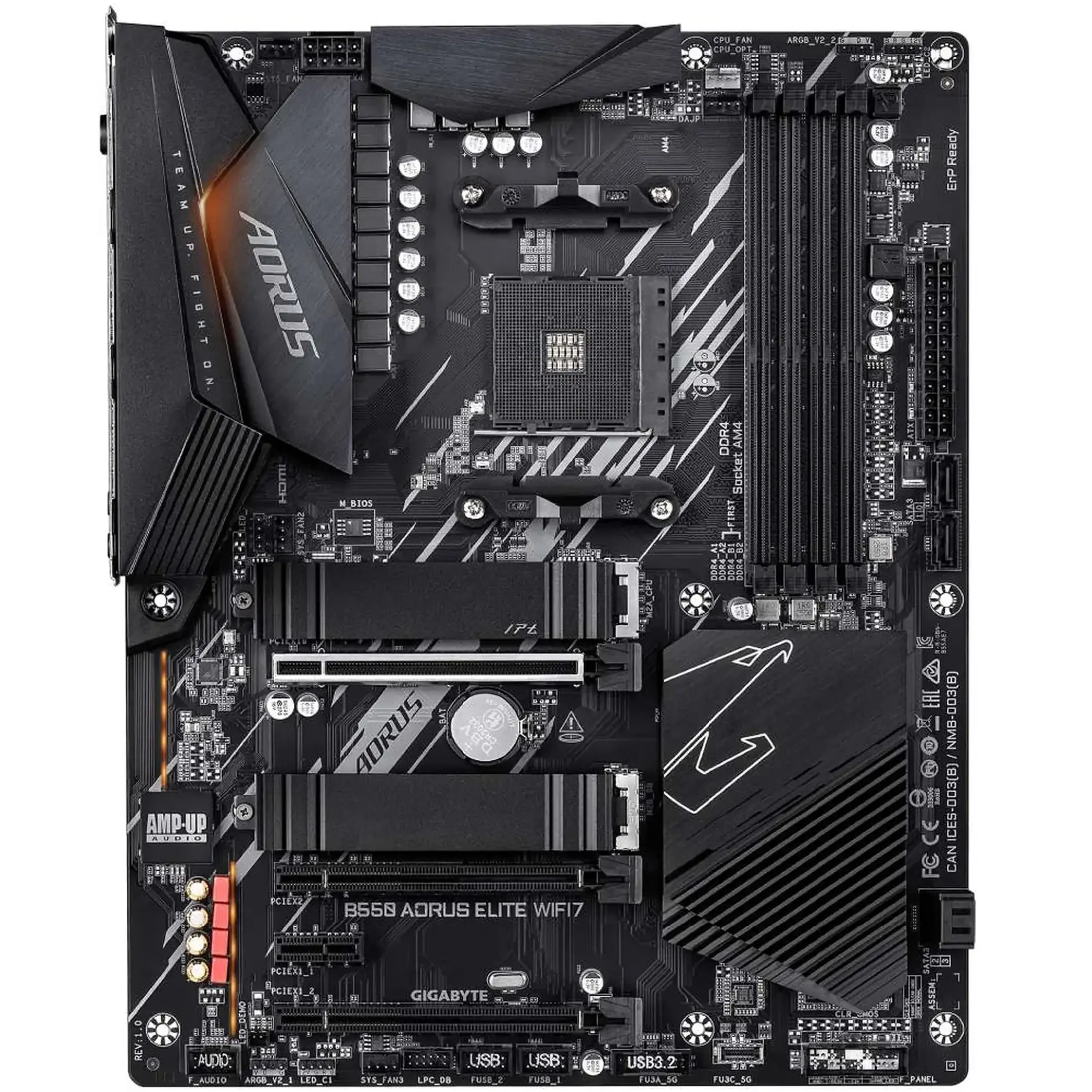 Купить Материнская плата GIGABYTE B550 AORUS ELITE WIFI7 (sAM4, AMD B550, DDR4, ATX) - фото 2